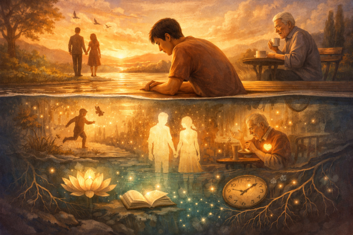 Ilustrasi seseorang melihat lebih dalam makna di balik kehidupan sehari-hari