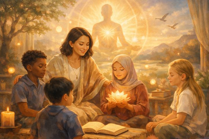 Guru membimbing siswa dengan pendekatan mendidik jiwa yang mengundang potensi dari dalam diri