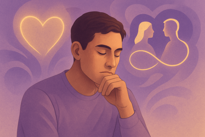 Ilustrasi seseorang merenung menggambarkan kepekaan emosional dan refleksi diri