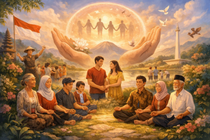 Masyarakat Indonesia bahagia dan harmonis menunjukkan pentingnya pemulihan jiwa dalam visi kebangsaan