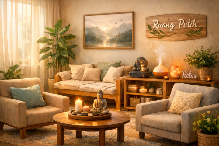 Ruang pulih di sekolah dengan suasana tenang dan nyaman untuk mendukung kesejahteraan mental siswa