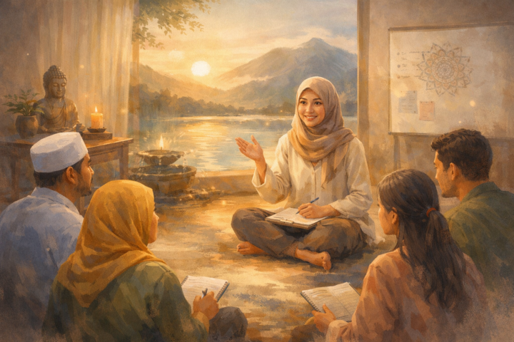 Fasilitator berdedikasi membimbing peserta dalam suasana pembelajaran interaktif dan inspiratif